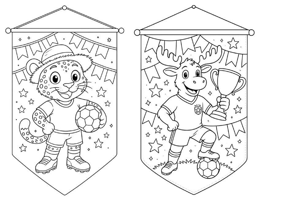 Bandeirinhas da copa do mundo para colorir e imprimir para imprimir e colorir - imagem 7